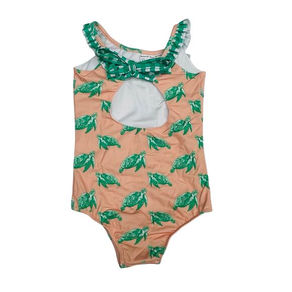 NWT Sugar Bee Clothing Co Size 12 Bowback Swim Sea Turtle - Picture 2 of 5